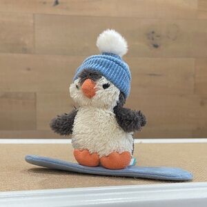 Peanut Penguin Snowboarding Jellycat